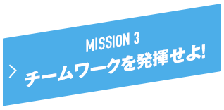 MISSION 3 チームワークを発揮せよ！